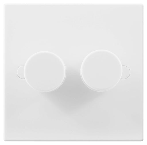 BG Nexus 982P 400W 2 Gang 1 Way Push Dimmer - BG - sparks-warehouse