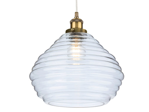 Firstlight 2931AB Orla Pendant Antique Brass with Clear Glass Firstlight - Sparks Warehouse