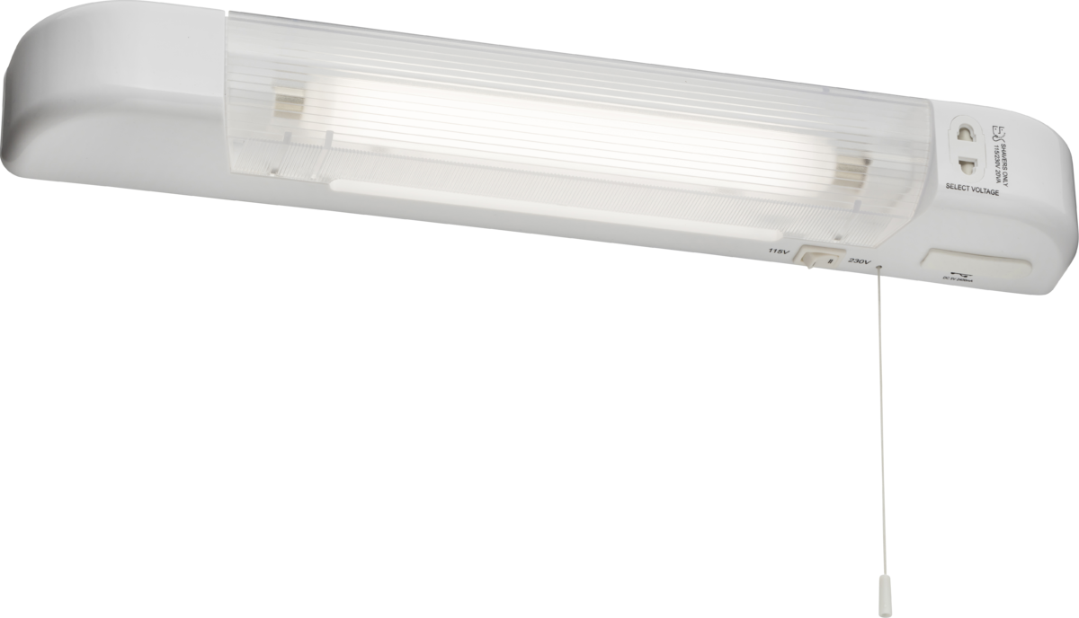 Knightsbridge SL6USBW 230V IP20 6W LED Shaver Light with Dual USB Charger - White ML Knightsbridge - Sparks Warehouse