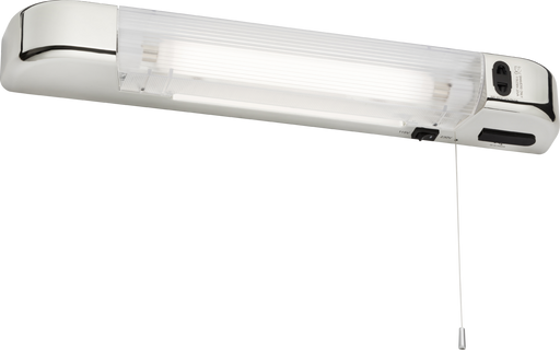 Knightsbridge SL6USBC 230V IP20 6W LED Shaver Light with Dual USB Charger - Chrome ML Knightsbridge - Sparks Warehouse