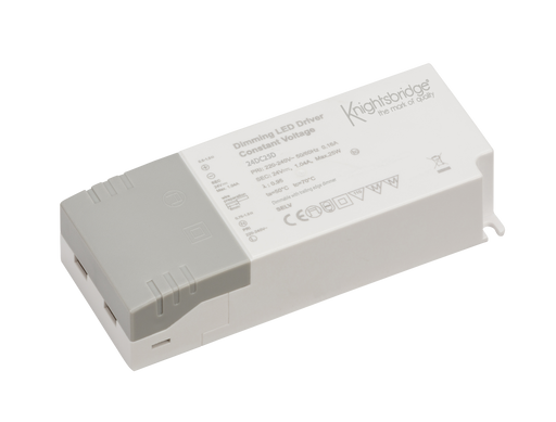 Knightsbridge 24DC25D IP20 24V 25W DC Dimmable LED Driver - Constant Voltage Transformers & Drivers Knightsbridge - Sparks Warehouse