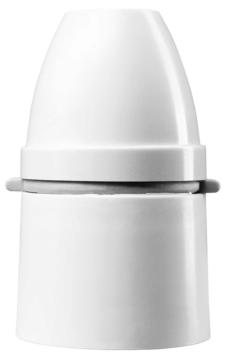 BG 725 White T2 Rated Lampholder With ½ Inch 26 BSB Threaded Entry & Short Skirt - BG - sparks-warehouse