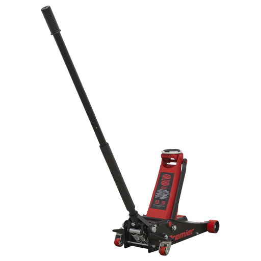 Sealey - 2501LE Trolley Jack 2.5tonne Low Entry with Rocket Lift Jacking & Lifting Sealey - Sparks Warehouse