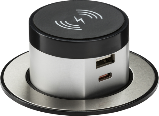 Knightsbridge SK0015 - Wireless Desktop Charger with Pop-Up Dual USB charger Specialist Sockets Knightsbridge - Sparks Warehouse