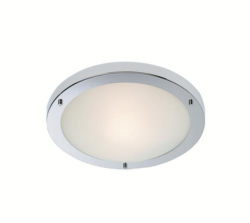 Firstlight 2740CH Rondo Flush Fitting - Chrome with Opal Glass - Firstlight - sparks-warehouse