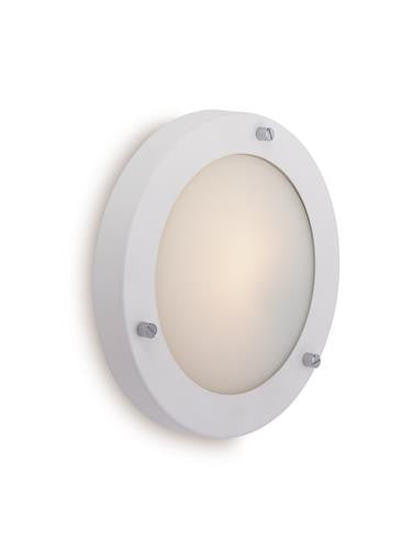 Firstlight 2745WH Rondo Wall / Flush Fitting - Matt White with Opal Glass - Firstlight - sparks-warehouse