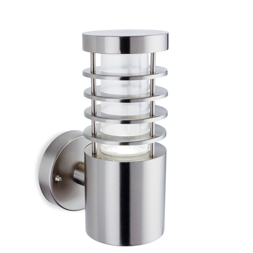 Firstlight 2827ST Tamar IP44 LED Wall Light (Stainless Steel) Garden Light Firstlight - Sparks Warehouse