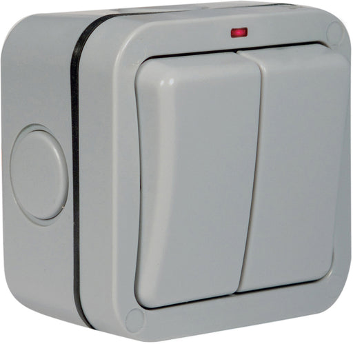 BG Nexus Storm WP42 Weatherproof IP66 20AX 2 Gang 2 Way Switch - BG - sparks-warehouse