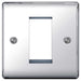 BG Nexus NPCEMS1 Polished Chrome 1 Module  Front Plate (25 X 50mm) - BG - sparks-warehouse
