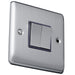 Caradok 2 gang 2 way plate switch Brushed Chrome, Metal Switch, Grey Insert Caradok - The Curve - Brushed Steel Caradok - Sparks Warehouse