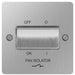 BG SBS15 Flat Plate Brushed Steel 10A Fan Isolator Switch - BG - sparks-warehouse