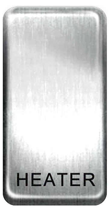 BG Nexus GRHTBS Grid Rocker Labelled  *HEATER* Brushed Steel - BG - sparks-warehouse