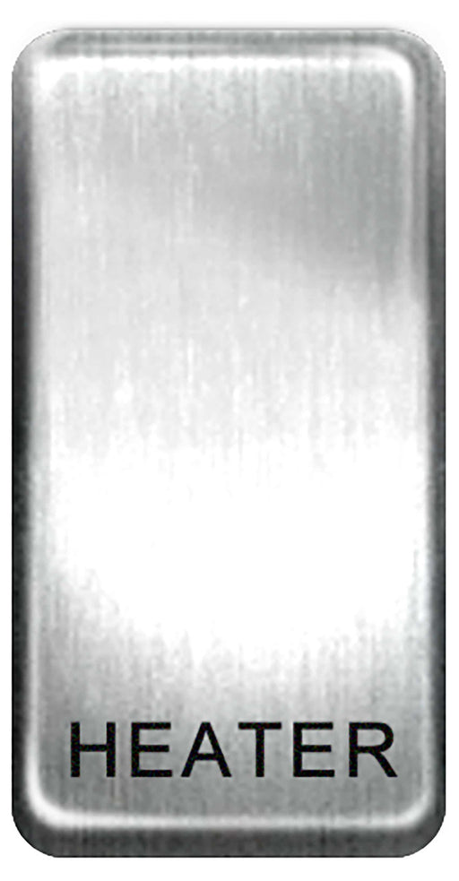BG Nexus GRHTBS Grid Rocker Labelled  *HEATER* Brushed Steel - BG - sparks-warehouse