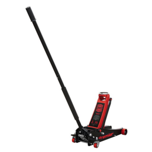 Sealey - 3040AR Trolley Jack 3tonne Rocket Lift Red Jacking & Lifting Sealey - Sparks Warehouse