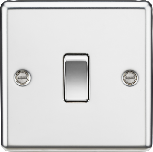 Knightsbridge CL834PC 20A 1G DP Switch - Rounded Edge Polished Chrome ML Knightsbridge - Sparks Warehouse