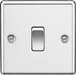 Knightsbridge CL834PC 20A 1G DP Switch - Rounded Edge Polished Chrome ML Knightsbridge - Sparks Warehouse