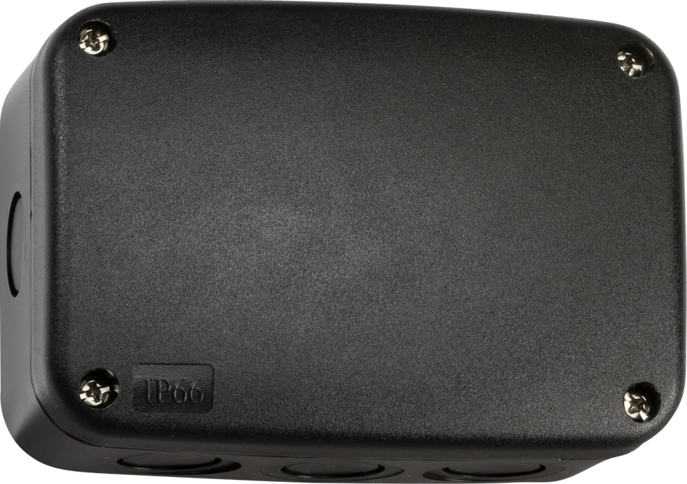 Knightsbridge JB008BK IP66 Weatherproof Junction Box - Black (Medium) KB Knightsbridge - Sparks Warehouse