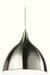 Firstlight 3334BSWH Cafe Pendant - Low Energy - Brushed Steel with White Inside - Firstlight - sparks-warehouse