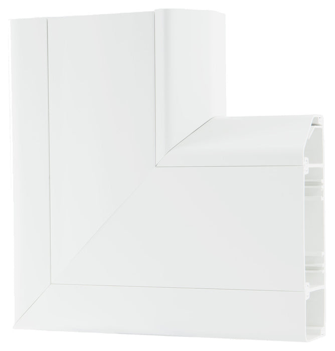 BG CM3CSAU SKIRTING 3 COMPARTMENT TRUNKING Flat ANGLE UP - BG - sparks-warehouse