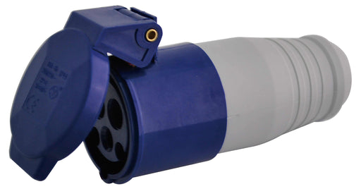 BG ILS240V 16A 240V STRAIGHT Socket FEMALE 2 Pole And EARTH IP44 - BG - sparks-warehouse