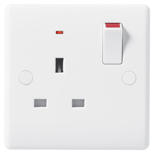 BG Nexus 825  13A 1 Gang Switched Socket With Power Indicator - BG - sparks-warehouse