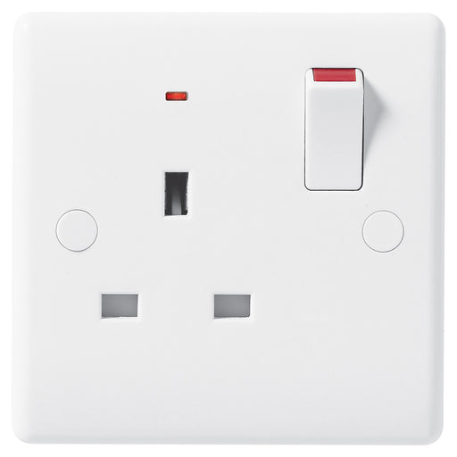 BG Nexus 825 13A 1 Gang Switched Socket With Power Indicator - BG - sparks-warehouse