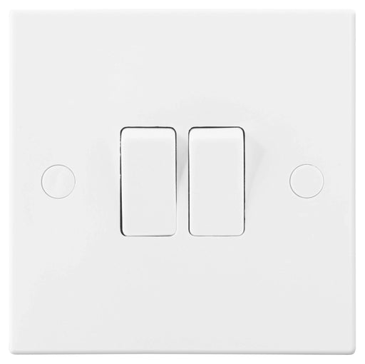 BG Nexus 942 10AX 2 Gang 2 Way Plate Switch - BG - sparks-warehouse