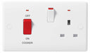 BG Nexus 870 45A Double Pole Cooker Control Unit 13A Switched Socket With Indicator - BG - sparks-warehouse