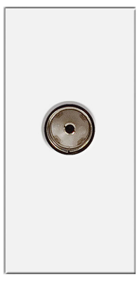 BG EMTVFW Screened Co-Axial IEC Female White (25 X 50mm) - BG - sparks-warehouse