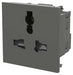 BG EMUNVG Universal Unswitched Socket Module Grey (50 x 50mm) - BG - sparks-warehouse