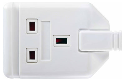 BG ELS13W 1 Gang HEAVY DUTY TRAILING Socket With Indicator White - BG - sparks-warehouse