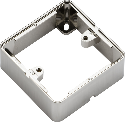 Knightsbridge 1GSBBC 1G Surface Box - Brushed Chrome effect Pattress Box Knightsbridge - Sparks Warehouse