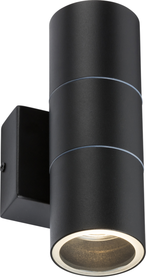 Knightsbridge OWALL2BK 230V IP54 GU10 Up and Down Wall Light - Black KB Knightsbridge - Sparks Warehouse