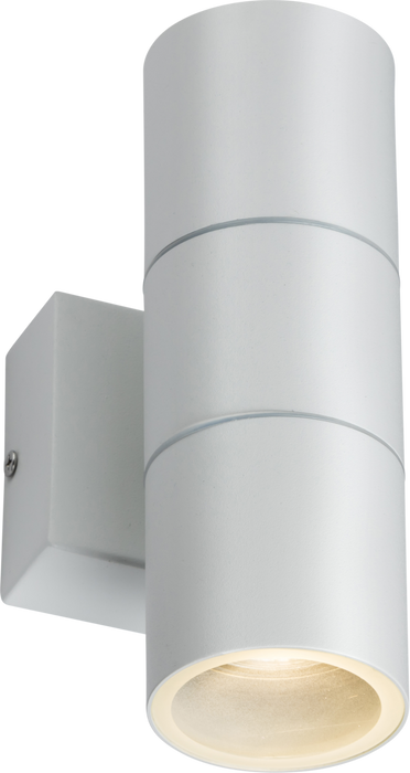 Knightsbridge OWALL2W 230V IP54 GU10 Up and Down Wall Light - White KB Knightsbridge - Sparks Warehouse