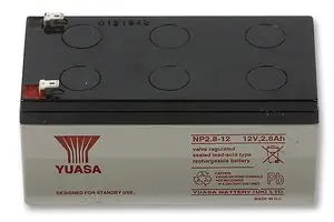 YUASA NP2.8-12 - BATTERY, LEAD-ACID 12V 2.8AH Batteries YUASA - Sparks Warehouse