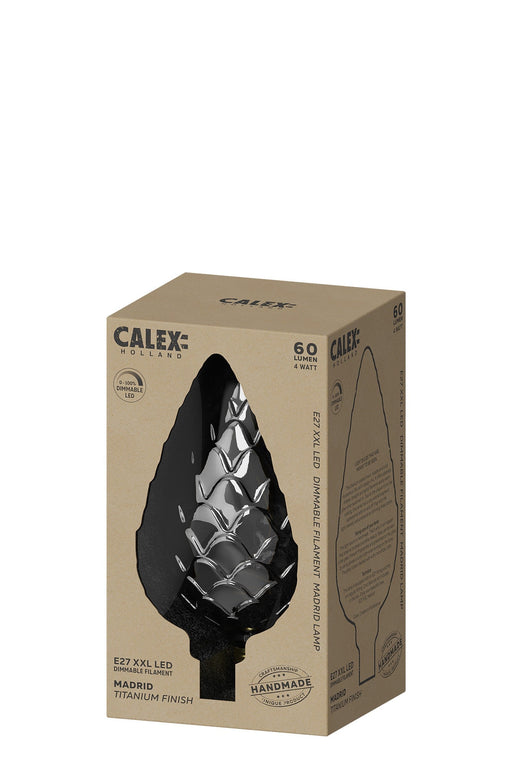 Calex 425990 - Madrid Titanium LED lamp 4W 60lm 2100K Dimbaar Calex Calex - Sparks Warehouse