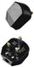 BG 7B Heavy Duty 13a Black Rubber Plug Top - BG - sparks-warehouse
