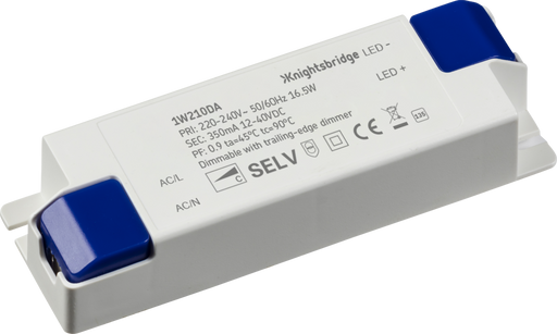 Knightsbridge 1W210DA IP20 350mA 16.5W Constant Current Dimmable LED Driver Transformers & Drivers Knightsbridge - Sparks Warehouse