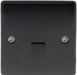 BG NMBBTS1 Matt Black 1 Gang Telephone Slave Socket - BG - Sparks Warehouse