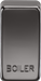 Knightsbridge GDBOILBN Switch cover "marked BOILER" - black nickel Knightsbridge Grid Knightsbridge - Sparks Warehouse