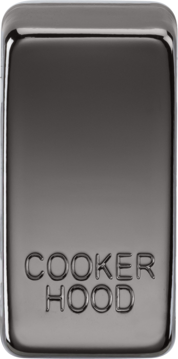 Knightsbridge GDCOOKBN Switch cover "marked COOKER HOOD" - black nickel Knightsbridge Grid Knightsbridge - Sparks Warehouse