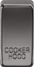 Knightsbridge GDCOOKBN Switch cover "marked COOKER HOOD" - black nickel Knightsbridge Grid Knightsbridge - Sparks Warehouse