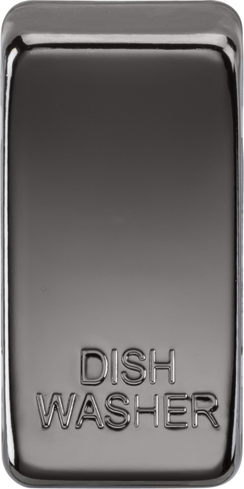 Knightsbridge GDDISHBN Switch cover "marked DISHWASHER" - black nickel Knightsbridge Grid Knightsbridge - Sparks Warehouse