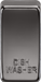 Knightsbridge GDDISHBN Switch cover "marked DISHWASHER" - black nickel Knightsbridge Grid Knightsbridge - Sparks Warehouse