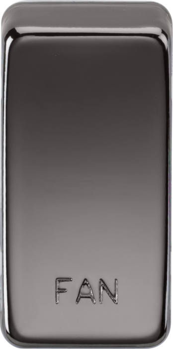 Knightsbridge GDFANBN Switch cover "marked FAN" - black nickel Knightsbridge Grid Knightsbridge - Sparks Warehouse