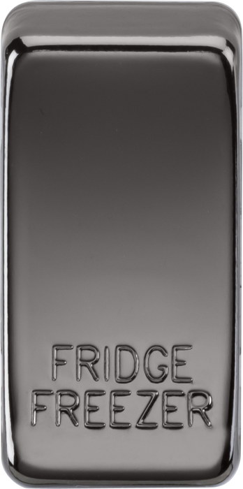 Knightsbridge GDFRIDBN Switch cover "marked FRIDGE FREEZER" - black nickel ML Knightsbridge - Sparks Warehouse