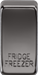 Knightsbridge GDFRIDBN Switch cover "marked FRIDGE FREEZER" - black nickel ML Knightsbridge - Sparks Warehouse