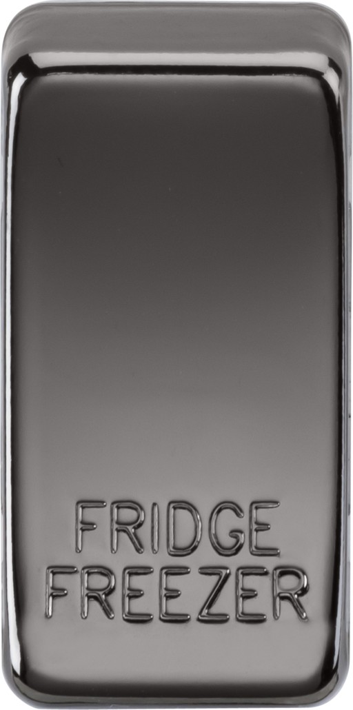 Knightsbridge GDFRIDBN Switch cover "marked FRIDGE FREEZER" - black nickel ML Knightsbridge - Sparks Warehouse