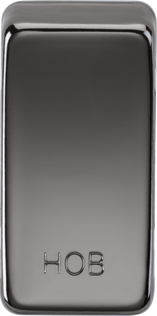 Knightsbridge GDHOBBN Switch cover "marked HOB" - black nickel ML Knightsbridge - Sparks Warehouse