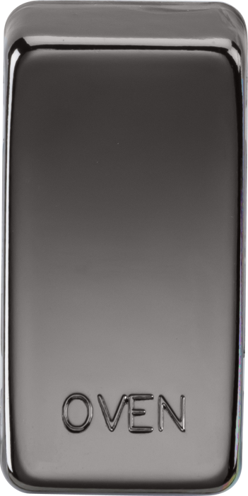 Knightsbridge GDOVENBN Switch cover "marked OVEN" - black nickel Knightsbridge Grid Knightsbridge - Sparks Warehouse
